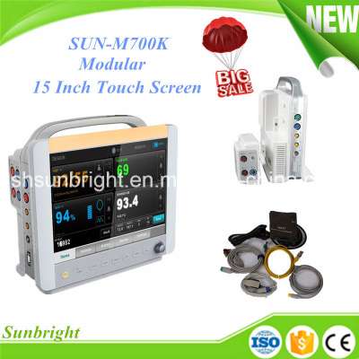 Sun-M700k 15 Inch Touch Screen Modular Patient Monitor for Hospital